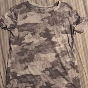 Grey camouflage tee